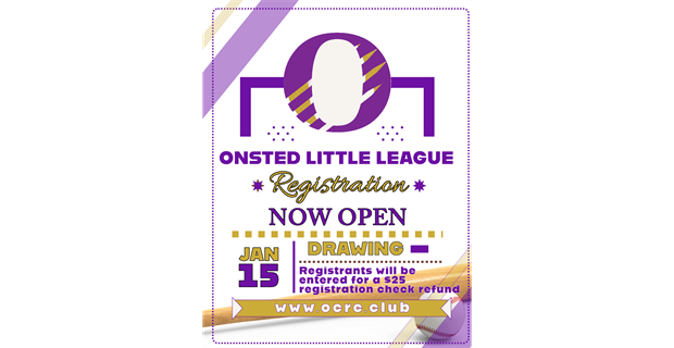 Onsted Little League Registration Now Open!